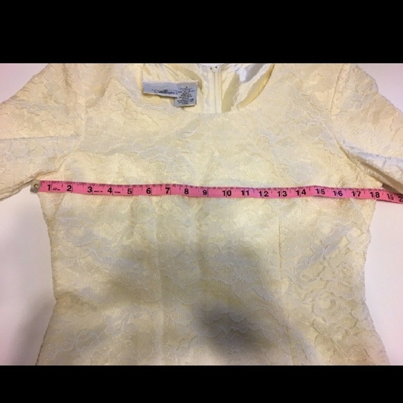 Vintage Ivory Lace Sheath Dress - Picture 3 of 6